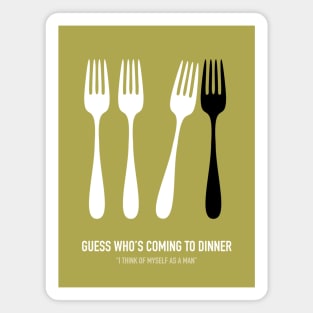 Guess Who's Coming To Dinner - Alternative Movie Poster Magnet